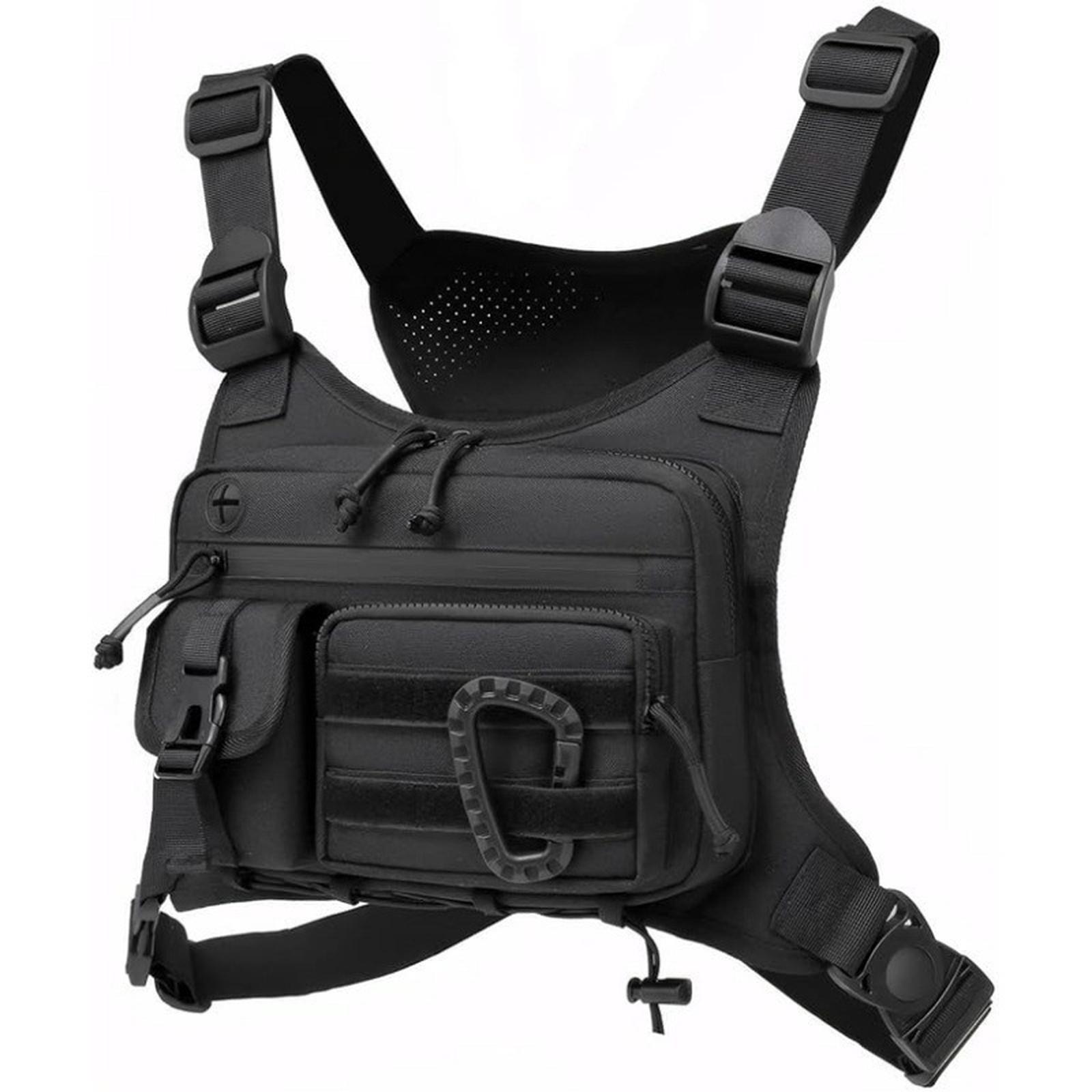 

Camouflage Running Sports Chest Bag Men s Chest Bag Outdoor Travel Chest Bag Camping Camping Storage Props Portable Supplies New One Size чорний