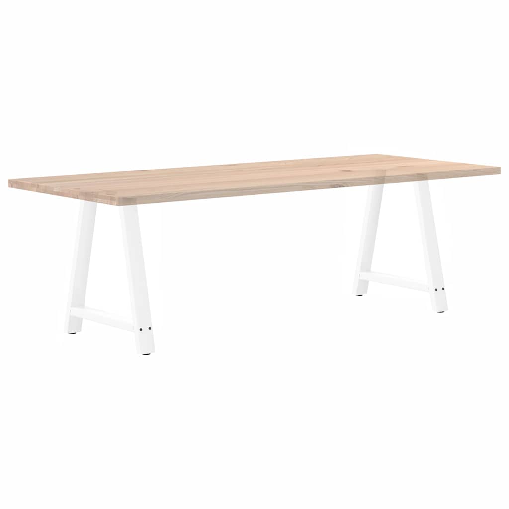 Vidaxl Nogi Do Stolika Kawowego, 2 Szt., Biale, 70X(72-73) Cm, Stal