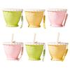 Collapsible Travel Cup with Lid Cookie Design Silicone Folding Cup Portable Reusable Drinking Cup for Camping Hiking Picnics
