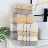 Ten thousand grid pure cotton towel solid color broken file is not easy to lose hair household absorbent face towel bath