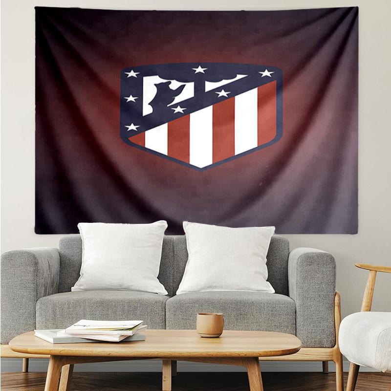 Atletico Ma-drid Crest Printed Printed Tapestry, for Bedroom,Livingroom, dormitory, Large Wall Decor, Fabric Decor Fan Birthday Gifts