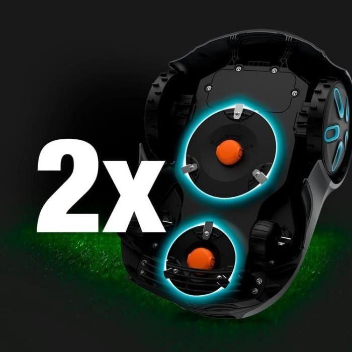 Tondeuse robot - GARDENA - Smart SILENO Free 800 - Sans câbles périphériques - Surface 800 m² - Inclus smart Gateway