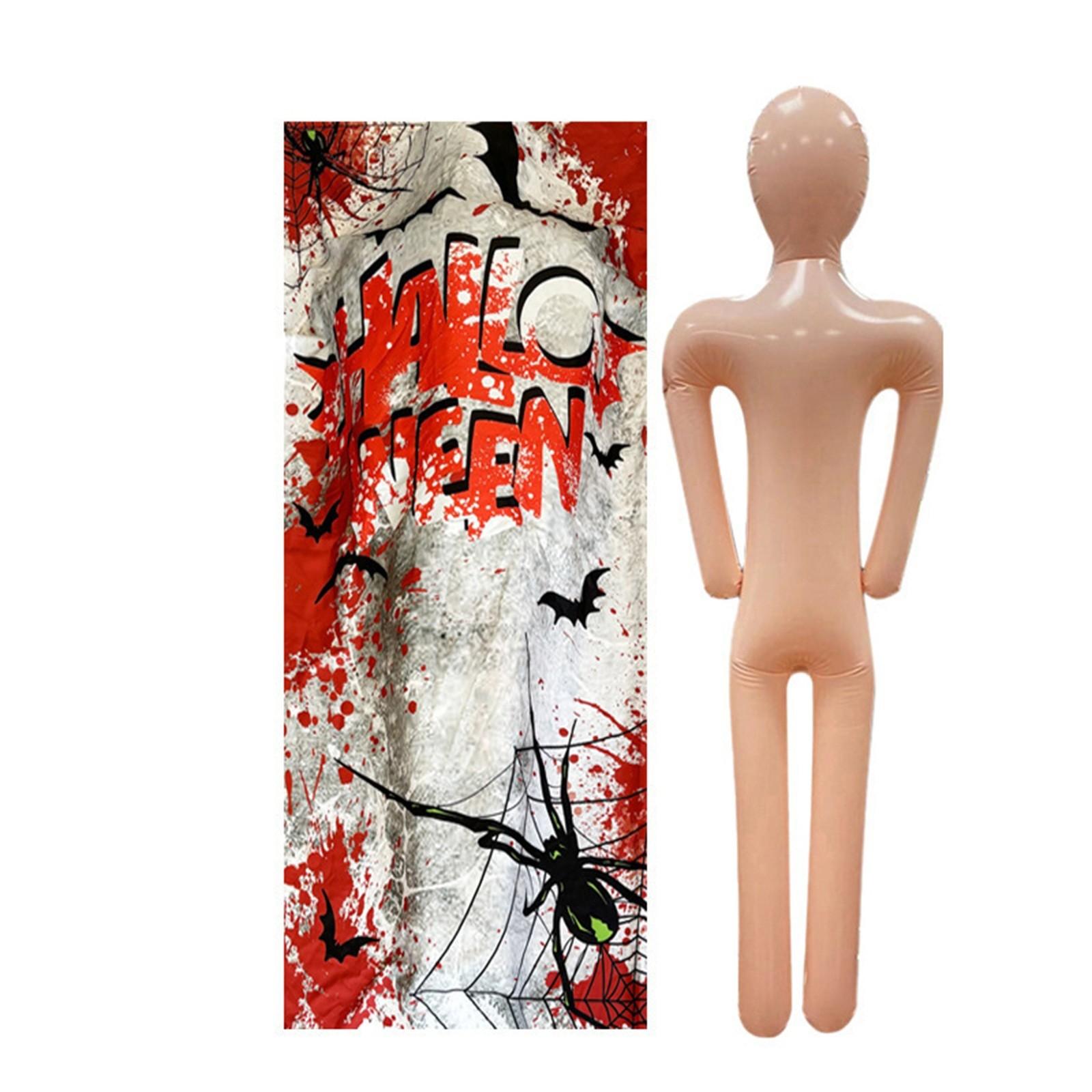 

Украшение на Хэллоуин, мертвый реквизит, страшный поддельный труп, уличный реквизит, жуткое украшение дома с привидениями One Size