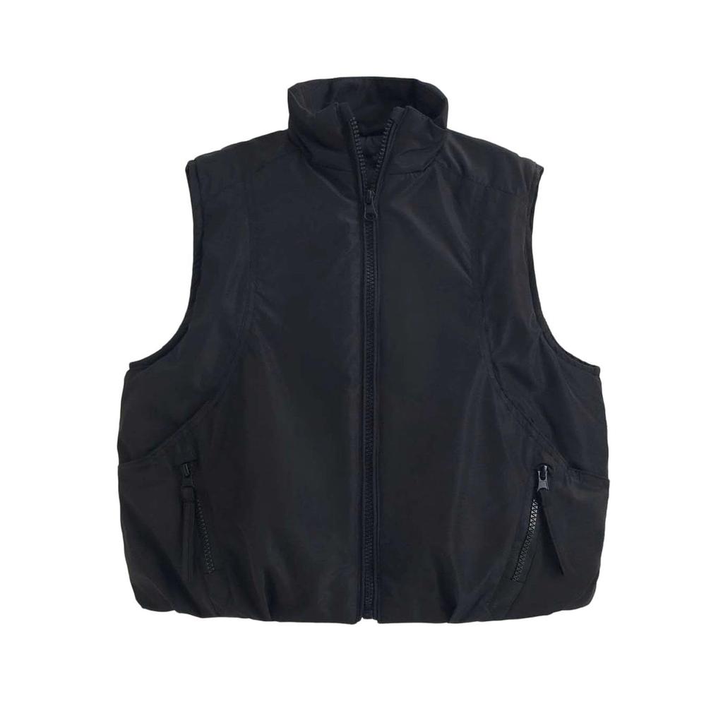 Kids Warm Sleeveless Vest with Stand Collar for Boys Girls Outdoor Sports
