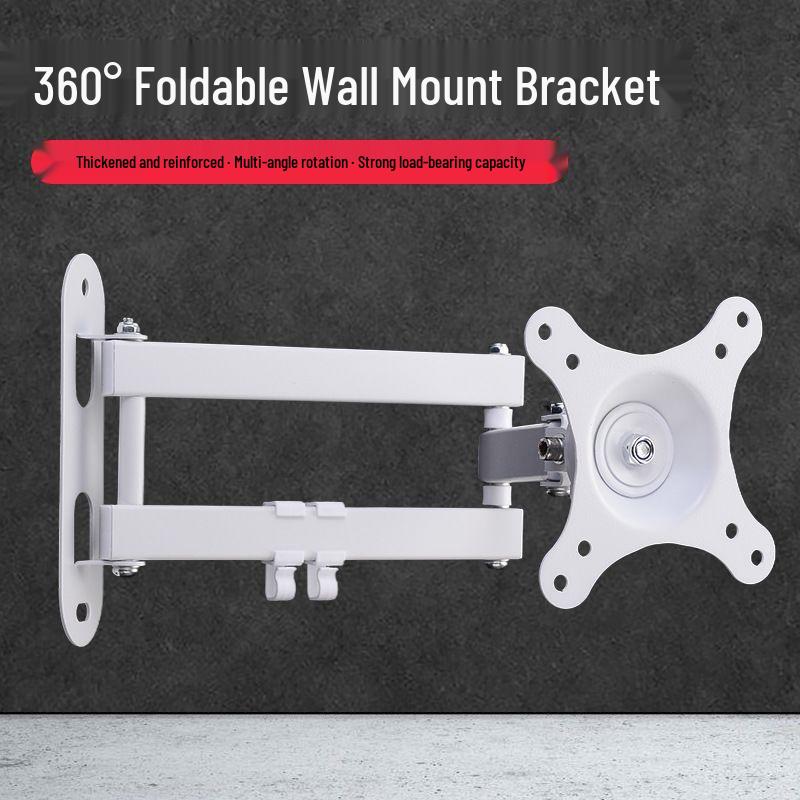 Universal Adjustable LCD Monitor & TV Wall Mount with Retractable, Rotating Arm