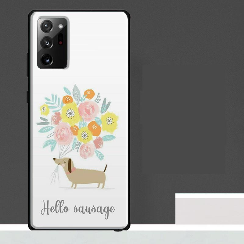 Dachshund Sausage Dog Case For Samsung Galaxy S25 S24 S23 Ultra S9 S10 S20 S21 S22 Plus S23 FE S25 FE Phone Cover