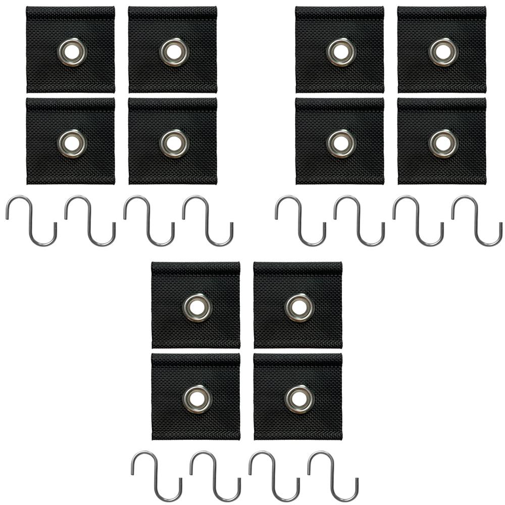 4Pcs S Shaped Camping Awning Hooks Clips RV Tent Hangers Light Hangers with Holes Caravan Camperb for Home Auto Accessories