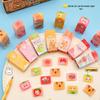Cartoon-Sandwich-Radiergummi mit geringer Staubentwicklung - Geschenk für Schüler, Schreibwaren