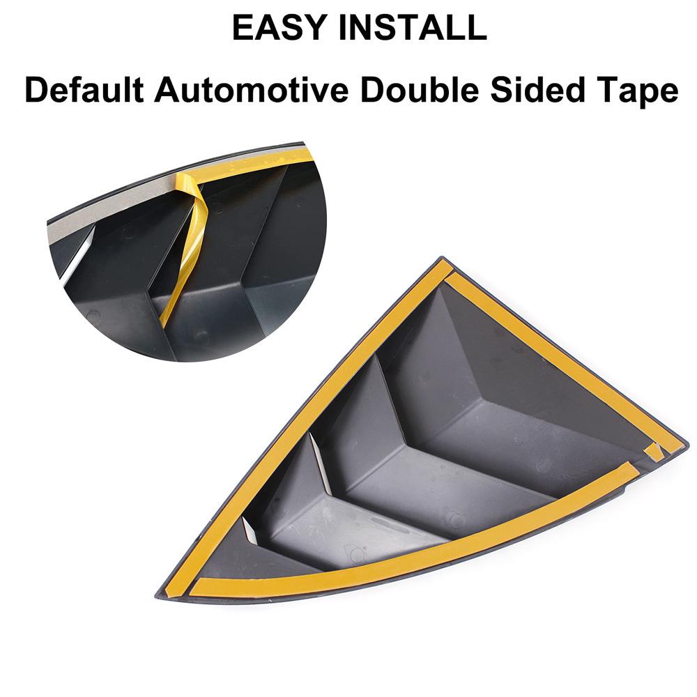 Tesla Model Y Rear Quarter Window Louver Sunshade Sticker