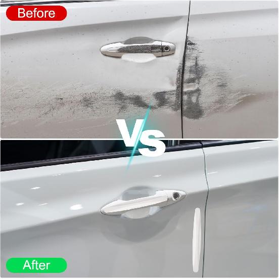HARFINGTON 8pcs Car Door Edge Guards Protectors Anti-Collision Side Door Edge Protector Trim Strip Anti-Scratch Universal Vehicle Exterior