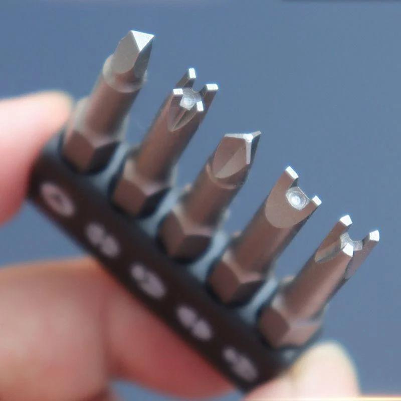 13Pcs Special Shaped Screwdriver Set 50mm U-shaped Y-Type Triangle Inner Cross Three Points Screwdriver Bit Tool Garden Tools