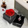 [Laluna] Soap Flower Necklace Set, 925 Sterling Silver, Heart Shape, Mother's Day, Birthday Gift for Women