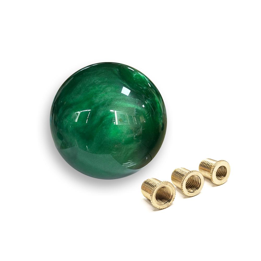 Car Gear Shift Head Marble Style Round Ball Gear Shift Knob With 3 Adapters For Most Cars Interior Accessories