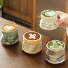 Tasse für Espresso im japanischen Stil, Ofen gebrannt, Keramiktasse, kreativ, Vintage, unregelmäßig, einzelne Tassen, Haushalt, Nachmittagsteetasse, Tassen, neu