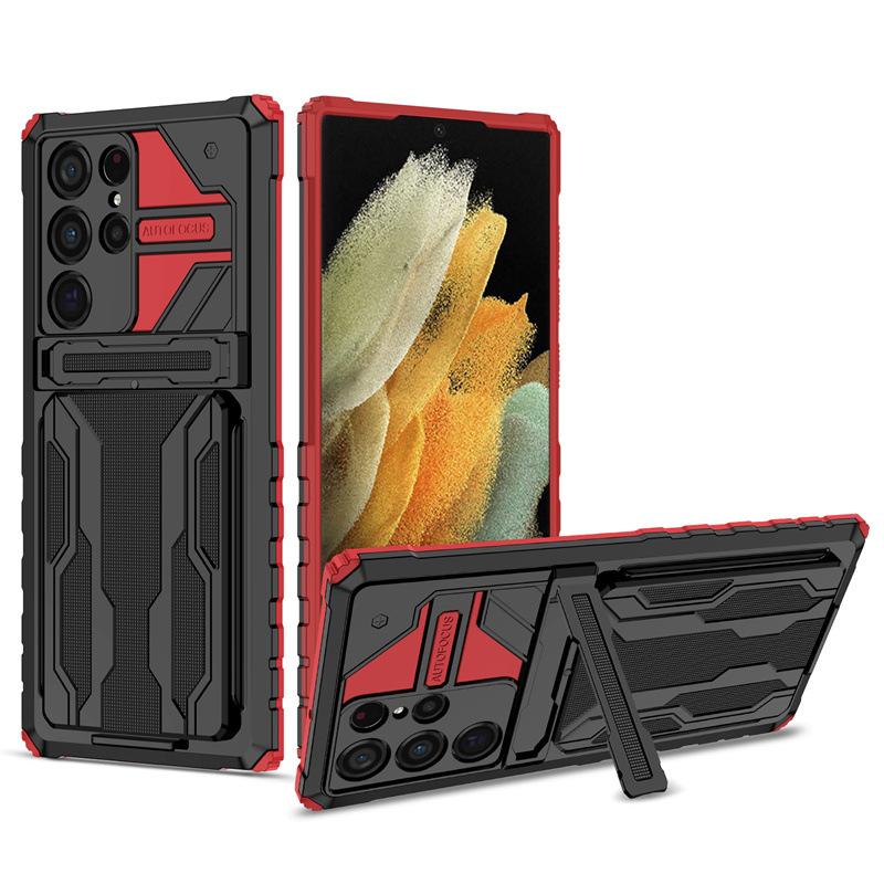 Applicable To Samsung S26Ultra King Kong Card Case Mobile Phone Case S25Ultra Card Holder S24Ultra Protective Case