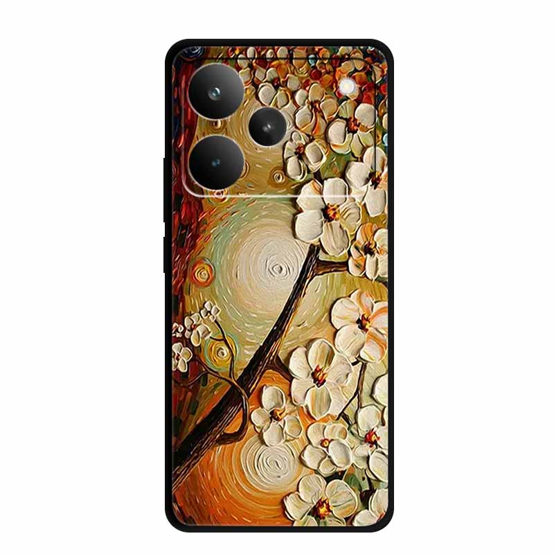 3D Hoesje Voor Realme P4 Pro 5G Telefoonhoesje P4Pro Coque Reliëf Bloemen Siliconen Zachte Achterkant Voor Realme P4 Pro Hoesje P 4 Pro