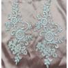 Lace Applique Sew on Patch Fabric 1Pair Embroidery Flower Exquisite Trim Patches Crafts Stickers Bag Gown Decoration Wholesale