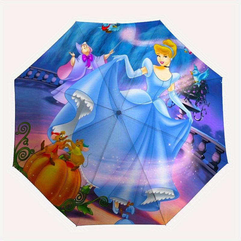 

1pc Cinderella Folding Umbrella - Compact Travel Umbrella with 8-Rib Design, Manual Open/Close yy250728042