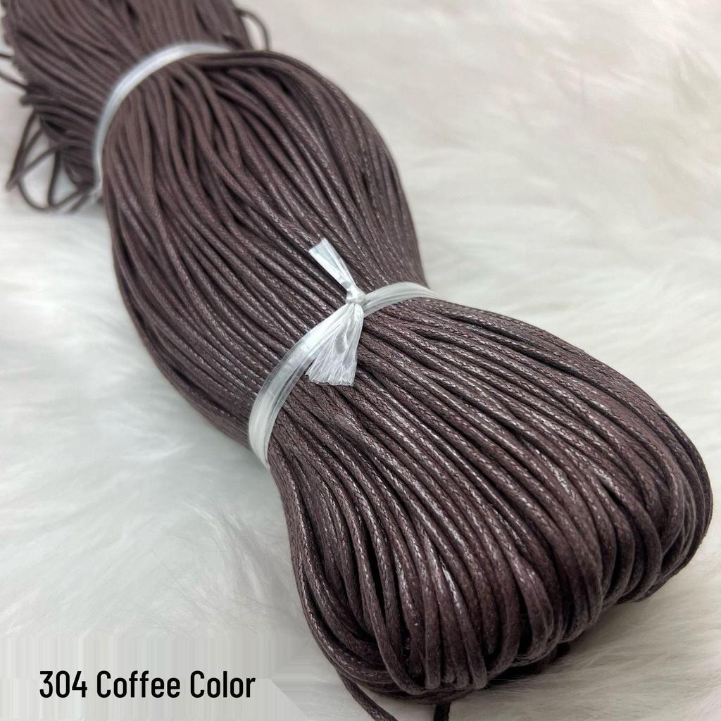 2mm Colored Wax Cord for Beaded Necklace, Handmade DIY Weaving & Tassel Cord, Clothing Accessories.