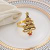 6pcs Christmas Napkin Rings Set Napkin Rings For Dinner Party, Wedding, Birthday Christmas Home Table Decoration Accessories