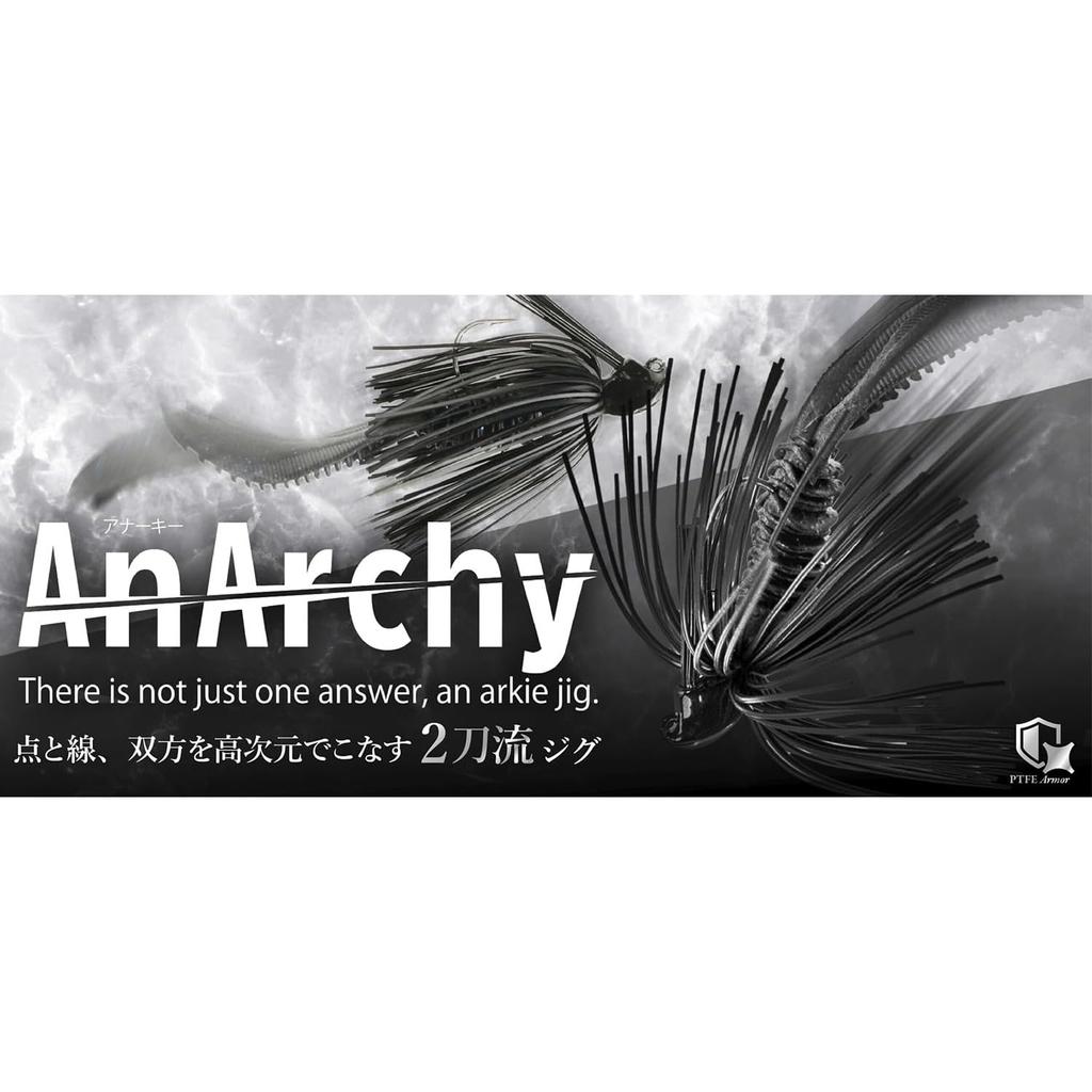 [JACKALL] Anarchy Standard Rubber Jig 11g Green Pumpkin Chart