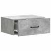 Wall Mounted Nightstand Concrete Grey 49 x 34.5 x 20 cm