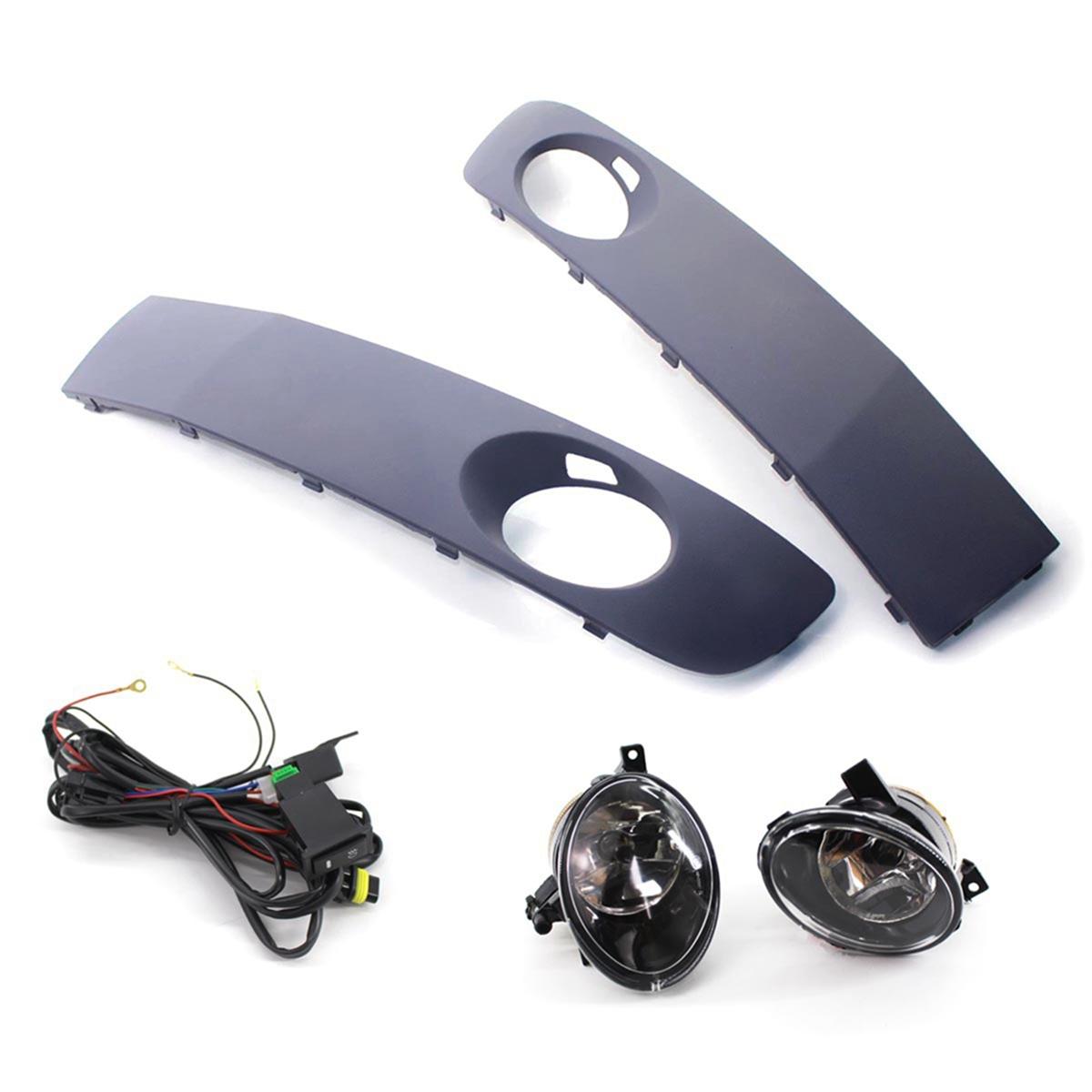 Popular_Fog Light Assembly Fog Light with Grille Wiring Harness Kit NONE