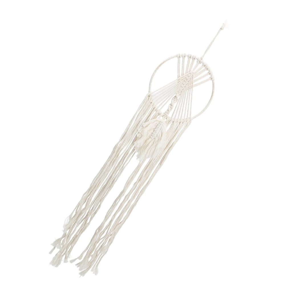 Dream Catcher Bohemian Hand Woven Cotton Rope Dream Catcher Tapestry Home Decor Pendant 20x95cm