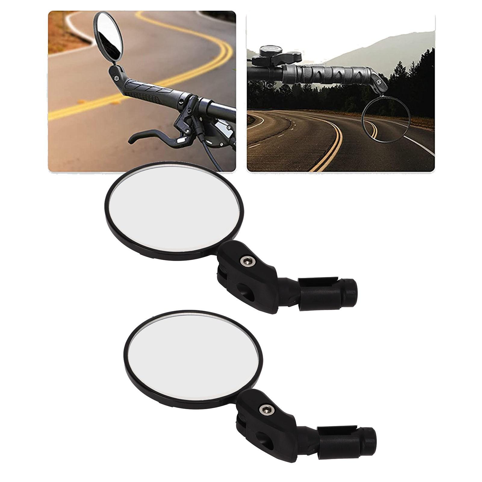 

1 пара велосипед выпуклые зеркала заднего вида складной руль конечное зеркало универсальная регулировка 360 градусов