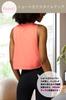 VEROMAN Yoga Short Top, Training, Sleeveless, Length, Ppi-nsc027 (Coral Pink, L)