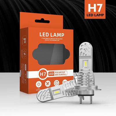 2 buc Mini H7 LED Bec pentru faruri 12 V Lămpi cu LED H7 1:1 far pentru mașină Plug & Play Faruri de ceață automate