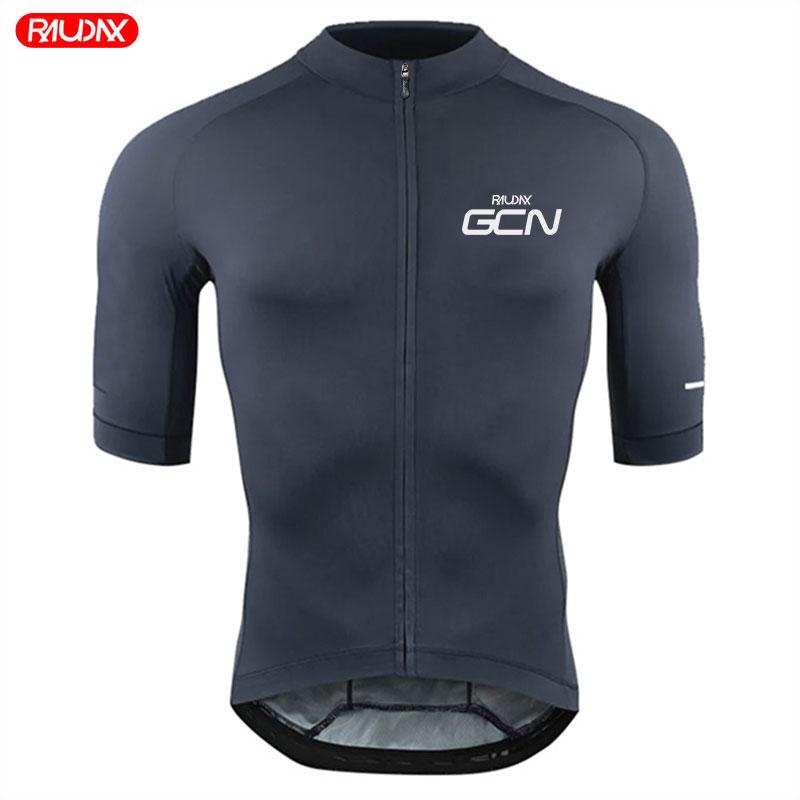 Raudax GCN Team Cycling Jersey Set Summer Short Sleeves Cycling Clothing Maillot Ropa Ciclismo Outdoor Riding Bike Uniform