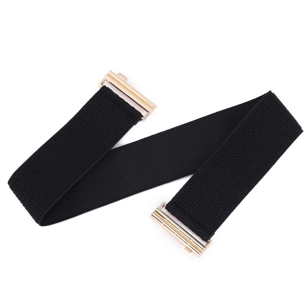 Wide Stretch Waistband Solid Color Waist Belts Exquisite Waist Strap Women