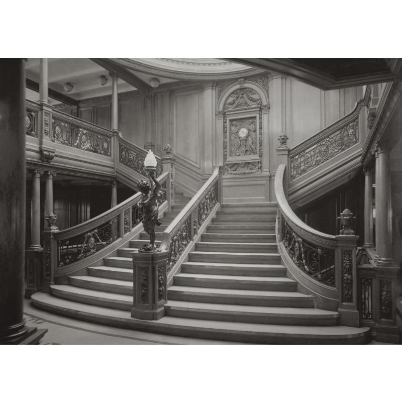 Černobílé staré fotografie Titaniku Plakát Plátno Tisk Retro Nástěnná dekorace Obrázek Vintage Nástěnná dekorace Nádherný 1912