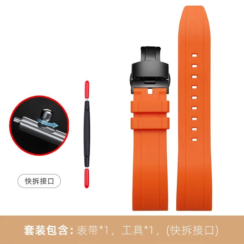 Für Seiko PROSPEX Panda Chronograph SSC813P1/SSC909P1/SSC817P1 Silikon-Gummi-Uhrenarmband – 20mm Weiches Wasserdichtes Armband für Herren