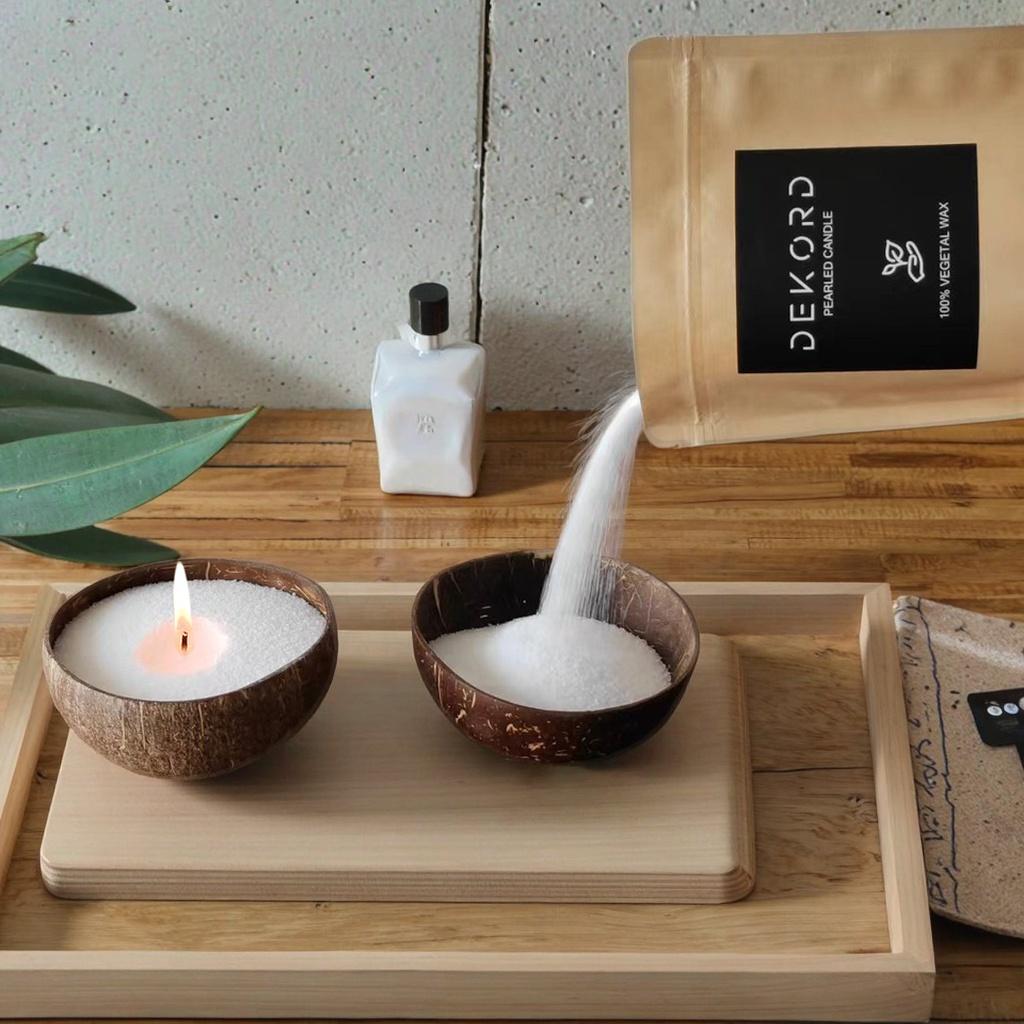 Natural Pearled Sand Wax Candles With Customized Package Scented Sand Wax for Wedding Diwali New Year Halloween Decorations