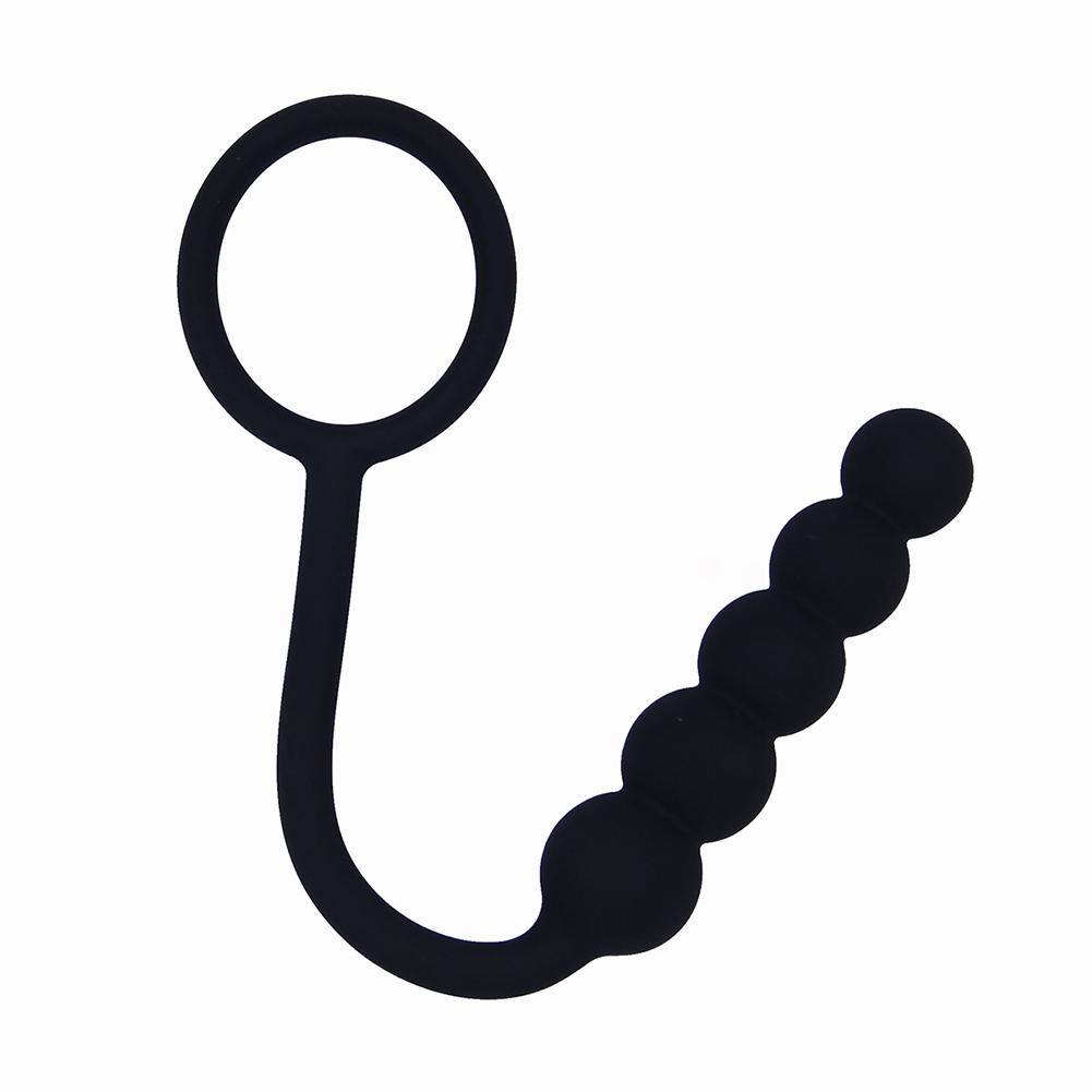 Prostate Massager Cock Anal Insert Ring Bead Butt Plug Men Women Adult Sex Toy