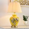 Retro American-Chinese Ceramic Table Lamp with Remote Control for Bedroom or Living Room