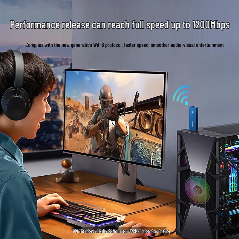 Ugreen CM499 USB WiFi 6 AX1800 Wireless Adapter