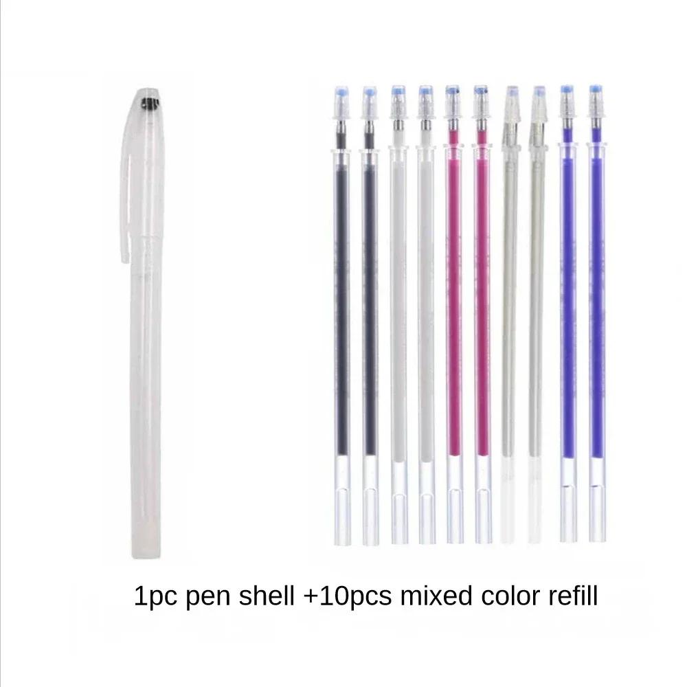 Thermal Erasable Fabric Marker Pen Set 10pcs Disappearing Ink Sewing/Quilting/Embroidery, Heat-Activated Line Markers DIY Crafts