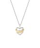 Stonehenge Silver Cross Heart Necklace Sc26A27J