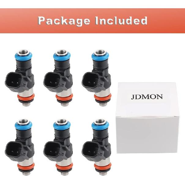 JDMON Fuel Injectors Replacement for Ford Edge Explorer Taurus 3.5L Mustang 3.7L 2011-2017 Edge F150 2011-2014 Police Flex 2013-2017 Transit 150 250