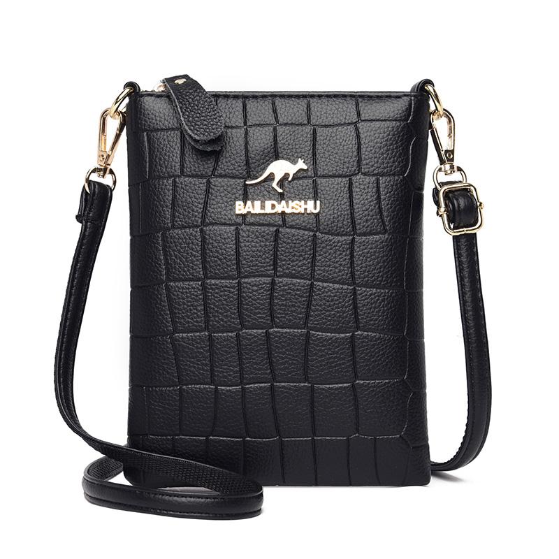 

2025 New Luxury Designer 3 Layer Pocket Design Women s High Quality Shoulder Bag Women s Crossbody Bags Wallet and Handbags Sac чёрный