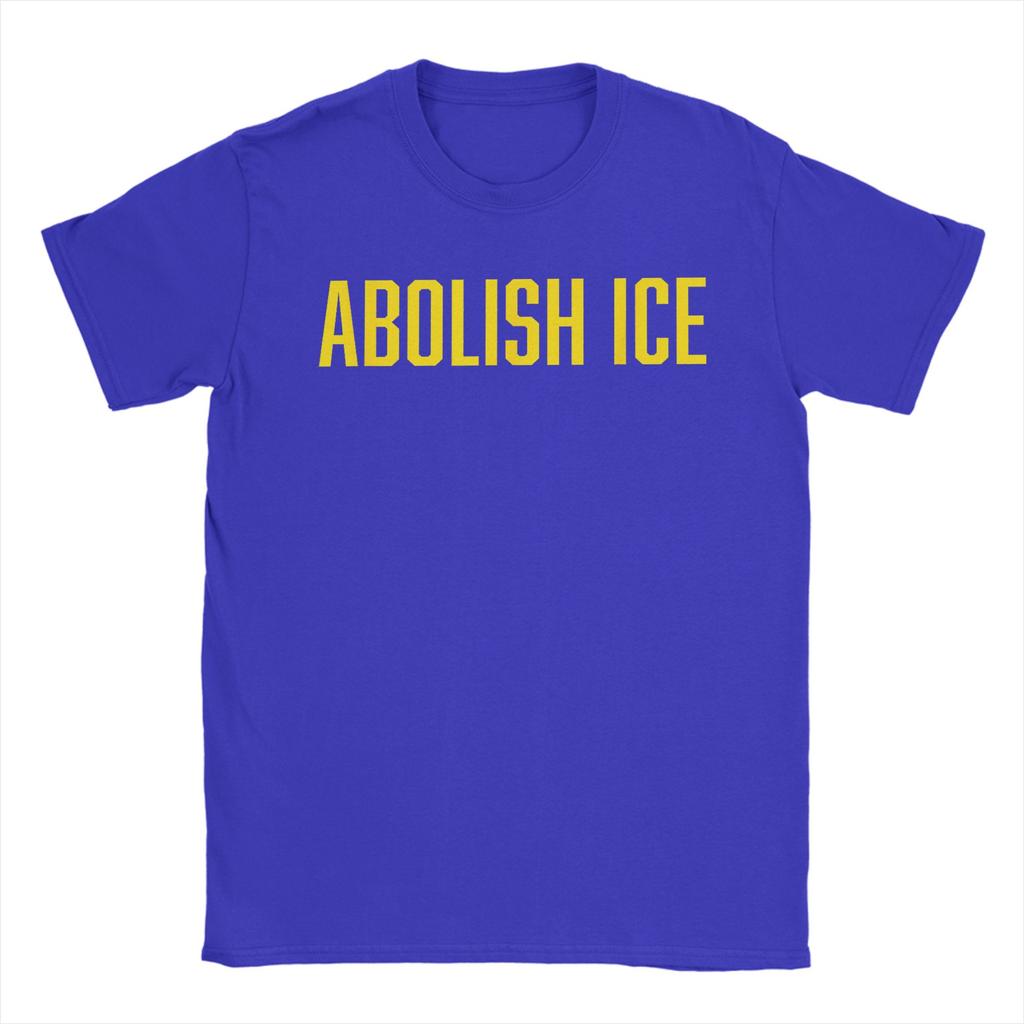 Vintage Abolish ICE TShirts for Unisex Round Neck 100 Cotton T Shirt Short Sleeve Tee Shirt Gift Idea Clothing