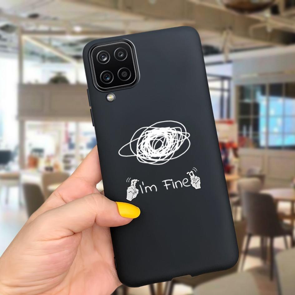 For Samsung Galaxy A12 Case Samsung A42 5G Lovely Heart Cover Back Fundas For Samsung A 12 SM-A125F SM-A426B A 42 5G Phone Cases
