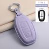 Fashion Car Key Case Cover For Faw Hongqi  E-Hs9 High-End H5 H9    Car Keyring Luxury Leather Auto Accessories