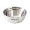 3Pcs/Set Stainless Steel Salad Bowls Egg Flour Mixing Basin Fruit Noodle Container For Kitchen Tableware Baking Tool