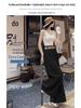 Bohemian High-Waisted Wide-Leg Cotton Linen Feel Floor-Length Pants with Free Belt - Plus Size Women's Retro Style.
