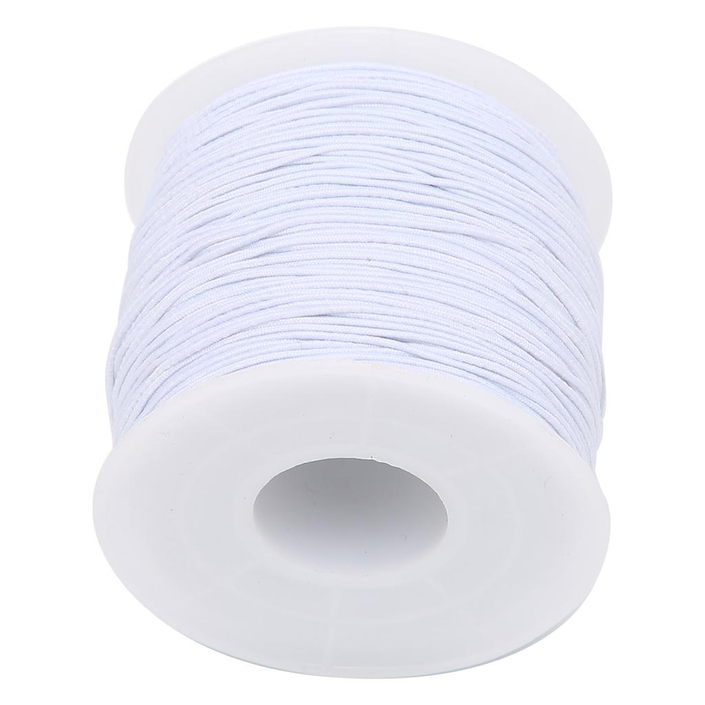 1 mm x 100 m pružná pružná nit šňůra DIY řemeslná šňůra lano šperky náramek výroba lana bílá