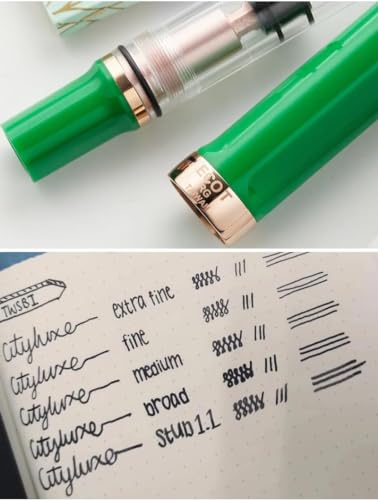 TWSBI Eco-T Fountain Pen, Special Edition, Royal Jade + Ink Set, Piping Type, TW140009, Bold B